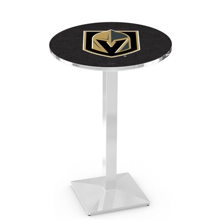 Holland Bar Stool Co 36" Chrome Vegas Golden Knights Pub Table L217C3636LVGdKn