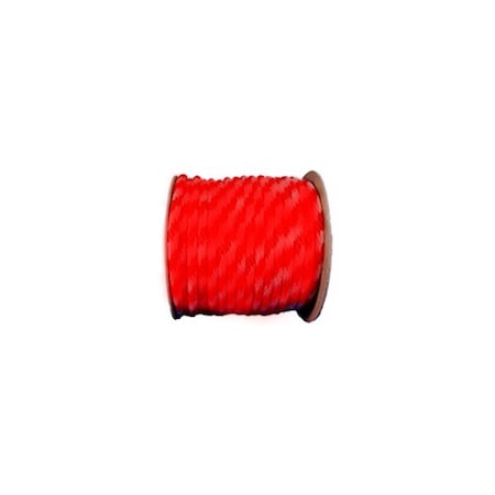 Richelieu Polypropylene Rope, Solid Braid, Red, 5/8-In. x 200-Ft. 302641TV