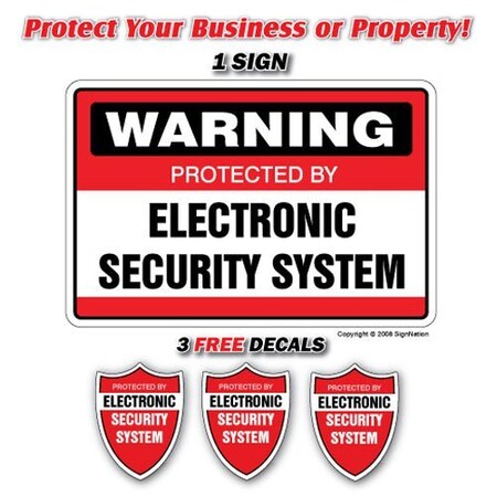 Signmission 13 in Height, 0.2 in Width, Plastic, SEC-Electronic1-3, SEC-Electronic1-3 SEC-Electronic1-3