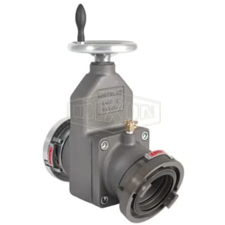 Dixon High Strength Large Dia Gate Valve with Air Bleeder, 5 x 4 in, Storz, 356-T6 Aluminum Alloy Bod SGV30-540