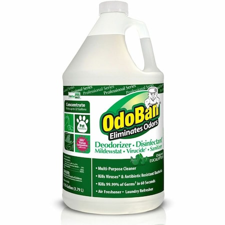 Odoban Pro Series Deodorizer Cleaner Concentrate, 1 Gallon, Eucalyptus 911062-G4