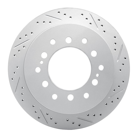 Dynamic Friction Co DFC Geoperformance Rotor - Drilled and Slotted 830-76127R