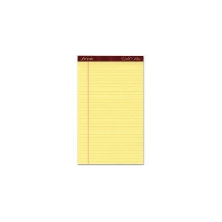 Ampad 8"X5" Canary Perforated Legal Pad, 12PK 20-030