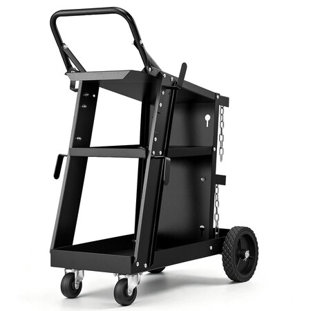 Vevor Welding Cart 3-Tier 400 LBS Welder Welding Cart with 360 Deg Swivel Wheels WT-78