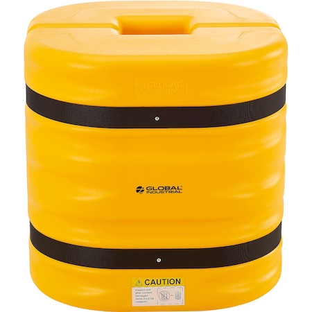 Global Industrial Column Protector, 6" Opening, 24" High, Yellow 670827YL