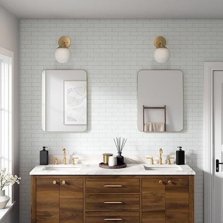 Emser Tile Elegan Series Porcelain Mosaic Tile, 12 in L Tile, 11 in W Tile, Pressed Edge, Calacata, 20PK W95ELEGCA1112MOFM