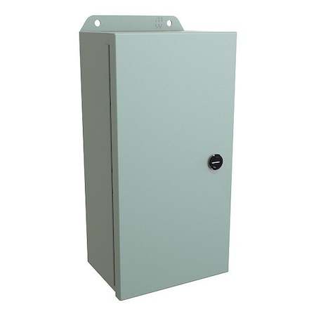 Hammond Latches Electrical Enclosure, 12 in H, 4 in D, 6 in W, 12, 13, 3R, 4, Steel EJ1264