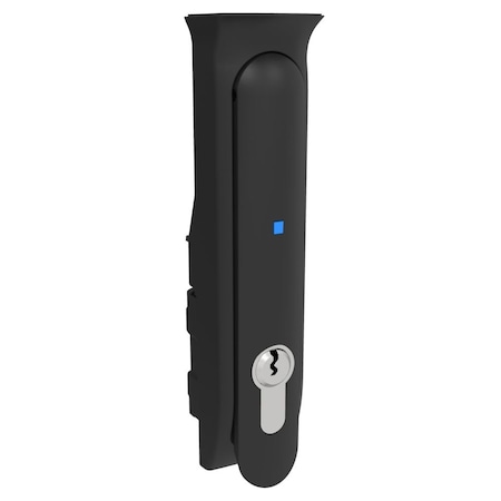 Southco Modular Electronic Locking Swinghandle, No Card Reader, RS001 Key DIN Lock, Glass Filled Nylon H3-EM-70000-300