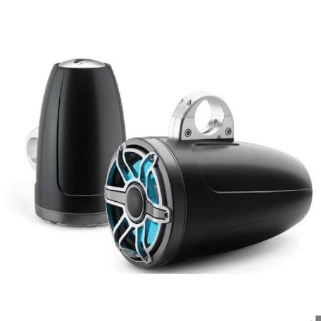 Jl Audio 8.8in Tower Speakers, Satin Black, Gunmetal Sport Grille, RGB LED, 93663, 010-03281-00, 2PK 93663/010-03281-00