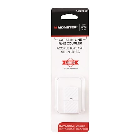 Monster Cable Just Hook It Up 0 ft. L Category 5E In-Line Coupler 140278-00