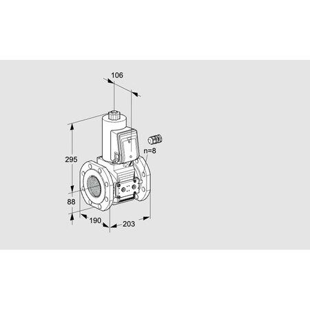 Honeywell Kromschroder Solenoid Valve for Gas/Air, 500 mbar, IP65, VAS-VCS Series, Class A KS88204782