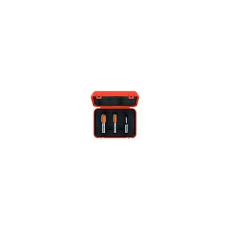 Cmt ROUND NOSE SET R =1/8in - 1/4in - 3/8in S=1/4in (3-PCS.) 814.001.11