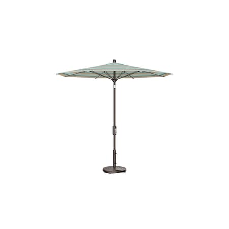Treasure Garden 9 ft Patio Umbella, aluminum, fiberglass ribs, outdoor, Gateway Mist Stripe UM840-00 58039 Gateway Mist Stripe