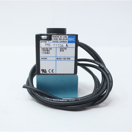 Mac PNEUMATIC SOLENOID VALVE 120V-AC 150PSI PME-111DA