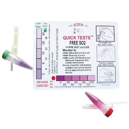 Accuvin Free Sulfur Dioxide (SO2) Test Kit (10 tests/kit) 301-10