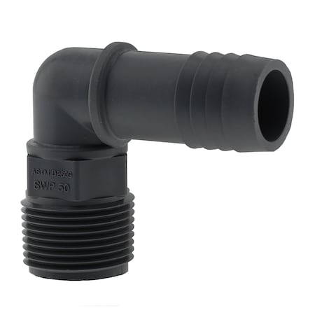 Westlake Pipe & Fittings Boshart Industries 1 in. Insert in. X 1 in. D MPT Polypropylene 90 Degree Elbow 1 pk UPPME-10