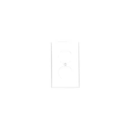 Leviton Receptacle Wallplate, Standard Size, Gang 1, White 80703-W