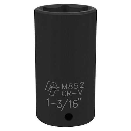 Performance Tool 1/2 in. Dr. 1-3/16 in. 6pt Impact Socket, Deep, Chrome Vanadium, Laser Etched M852