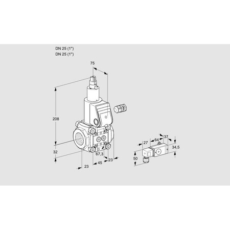 Honeywell Kromschroder VAS125R/LW KS88018349
