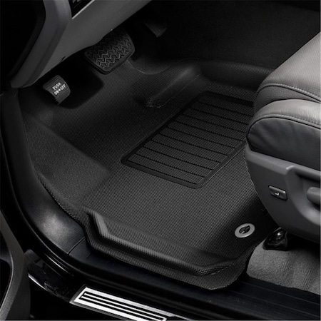 3D Maxpider Kagu 1st Row Floor Liners for 2017-2021 Genesis G90, Black L1GS00011509