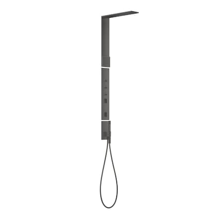 Axor ShowerComposition Shower Column Set, 2.5 GPM in Brushed Black Chrome 12595341