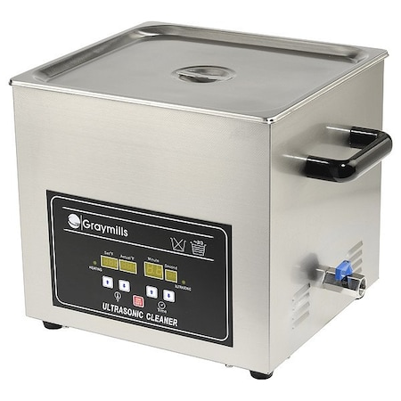 Graymills Ultrasonic Parts Washer, 14" Overall L BTV-150B