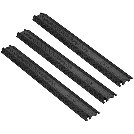 Vevor 3 PCs 39 in Speed Bumps 2000 lbs Cable Protector Ramp Drop Over Cord Cover, 3PK CP-1P-3