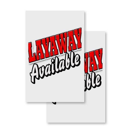 Signmission Layaway Available, Vinyl Decals Only 24 Inch x 36 Inch, Vinyl Decal, 2PK DSB-2436-2PACK-Layaway Available