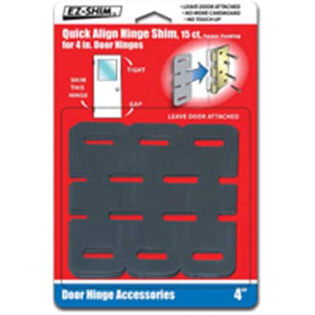 Ez Shim HS400BP 4.0 Hinge Shim Sheet Of 3 Gray 4287769