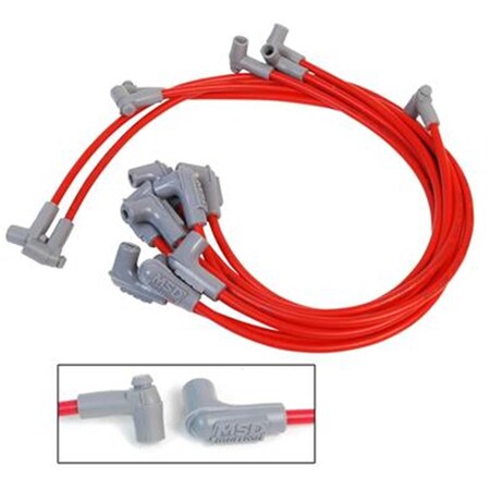 Msd Co. 35659 Spark Plug Wire Set, Red M46-35659