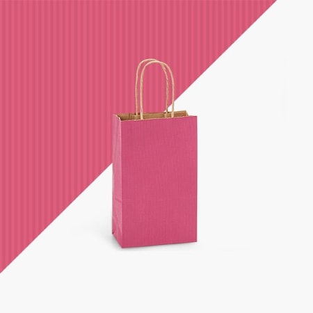 Nashville Wraps Lipstick Pink Shadow Stripe Bags, Rose 5.5x3.25x8.25, 250PK LPSBR