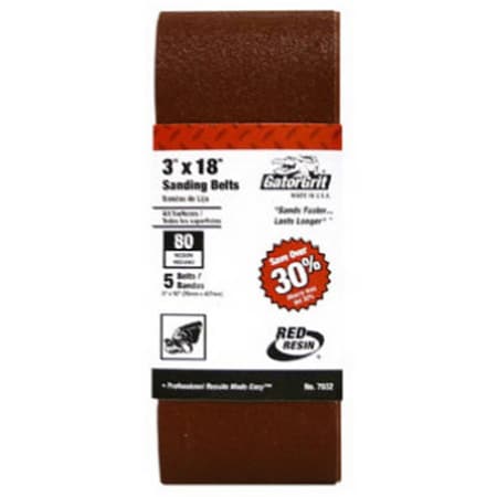 Defenseguard 7032 3 x 18 in. 80 Grit Sanding Belt DE3871687
