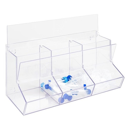 Poltex Lab Bulk Bin, Clear, 19 in L BLKBNLDTRI6-W