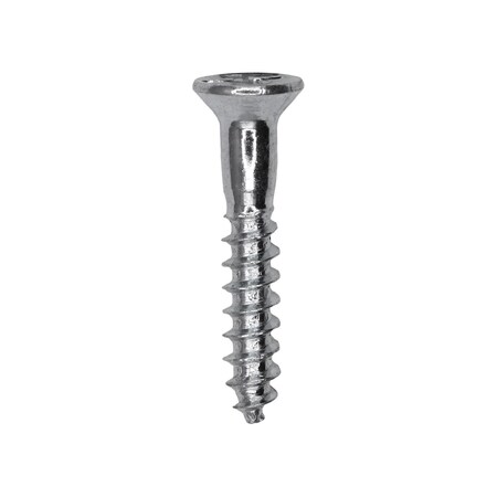 Auveco 8 x 1in Phillips Flat Head Wood Screw Zinc, 100PK 9565
