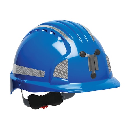 Jsp Standard Brim Mining Hard Hat w/HDPE Shell, 6-Point Polyester Suspension, Wheel Ratchet Adjustment an 280-EV6151MCR2-50