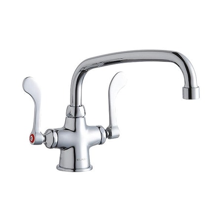 Elkay Handle-Operated Faucet, Manual, Arc LK500AT10T4