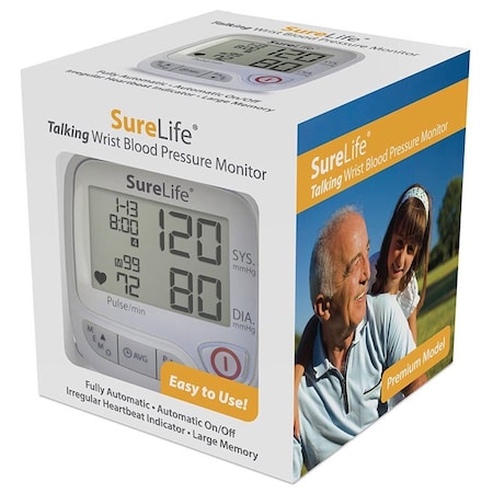 Mhc SureLife Premium Wrist Blood Pressure Monitor, Talking 860212