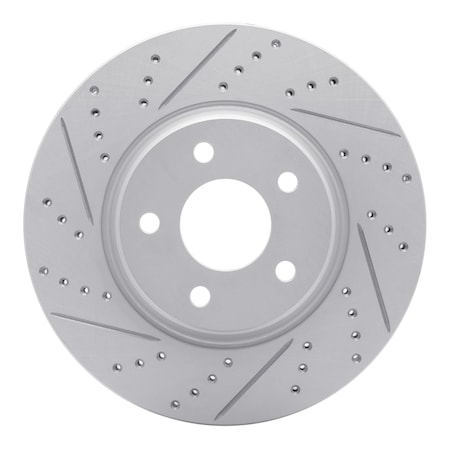 Dynamic Friction Co DFC Geoperformance Rotor - Drilled and Slotted 830-53003L