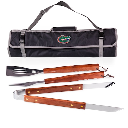 Picnic Time Family Of Brands NCAA Florida Gators 3-Piece BBQ Tote & Grill Accessories Set 749-03-175-164-0