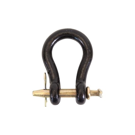 Koch Industries Straight Clevis, 1 in, 25000 lb Working Load, 5-5/16 x 1-5/8 in L Usable, Powder-Coated Black 4002593/M8195