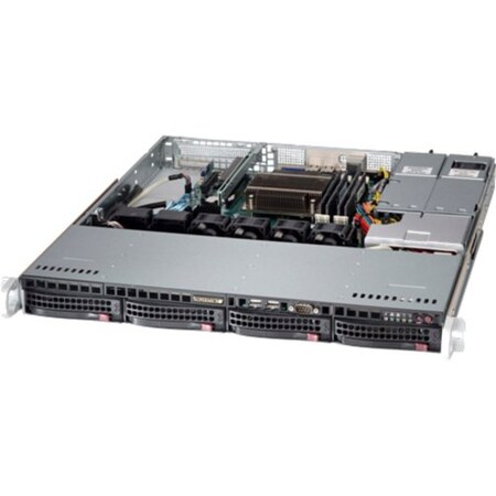 Supermicro SuperServer LGA1150 400W 1U Rackmount Server Barebone System (Black) SYS-5018D-MTRF