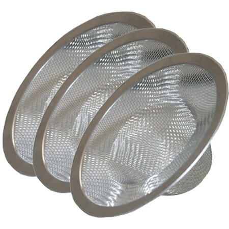 Westlake Pipe & Fittings Assorted Size SS Drain Strainer, 3PK 03-1388