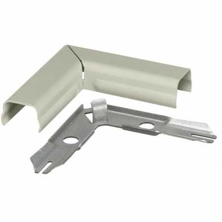 Hubbell Wiring Device-Kellems Flat Elbow, 90 deg., Ivory, Steel, Elbows HBL511IV