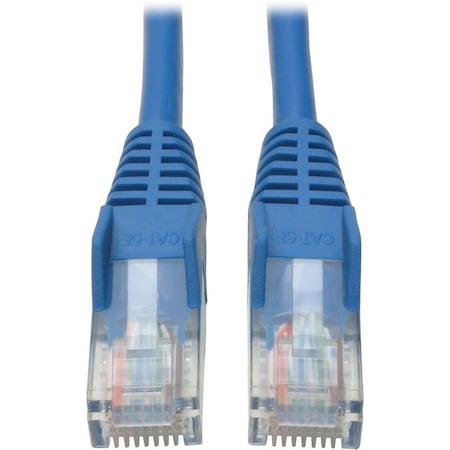 Eaton Tripp Lite Series Cat5e 350 MHz Snagless Molded UTP Ethernet Cable RJ45 M/M, PoE - Blue, 35 N001-035-BL