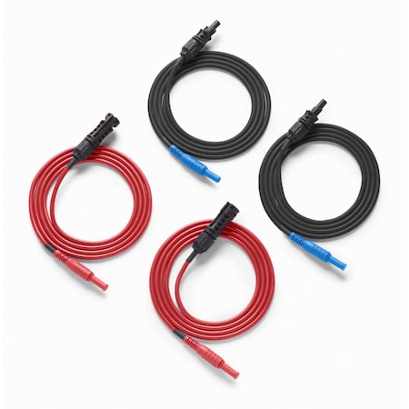 Fluke Connector, Black, Tl w/Red Blue Connectors FLK-TL1000-MC4