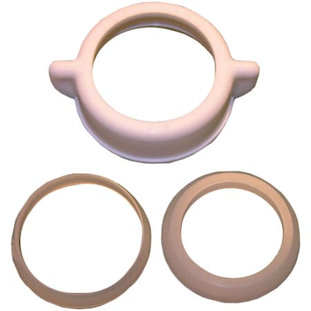 Westlake Pipe & Fittings 1-1/2''x1-1/4'' Wht Plastic Slip Joint Nut & Washer 03-1845