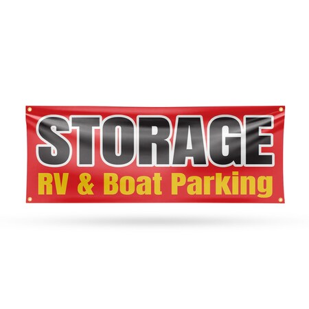 Signmission Storage Rv & Boat Parking, 18 Inch x 48 Inch, Vinyl Banner B-30869