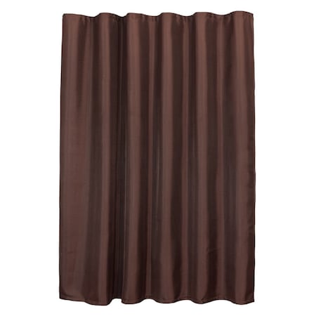 Homeroots Luxurious Brown Waffle Weave Shower Curtain 399721