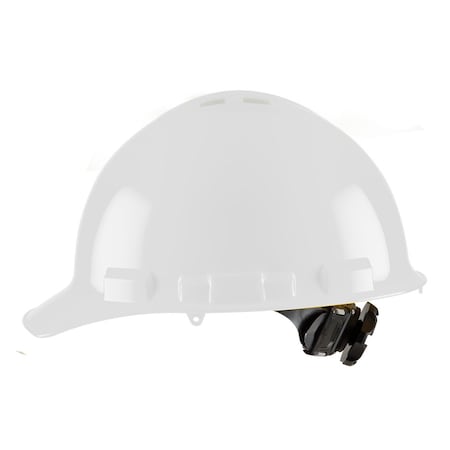 Duo Safety Hard Hat, Ratchet, 4 Point, Vented, White H24R1V