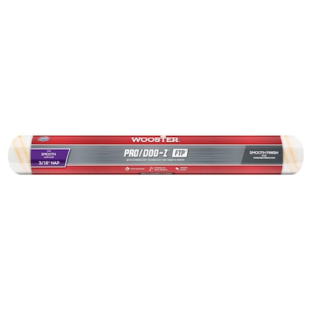 Wooster RR665 18 in. Pro/Doo-Z FTP 3/16 in. Nap Roller Cover 0RR6650180